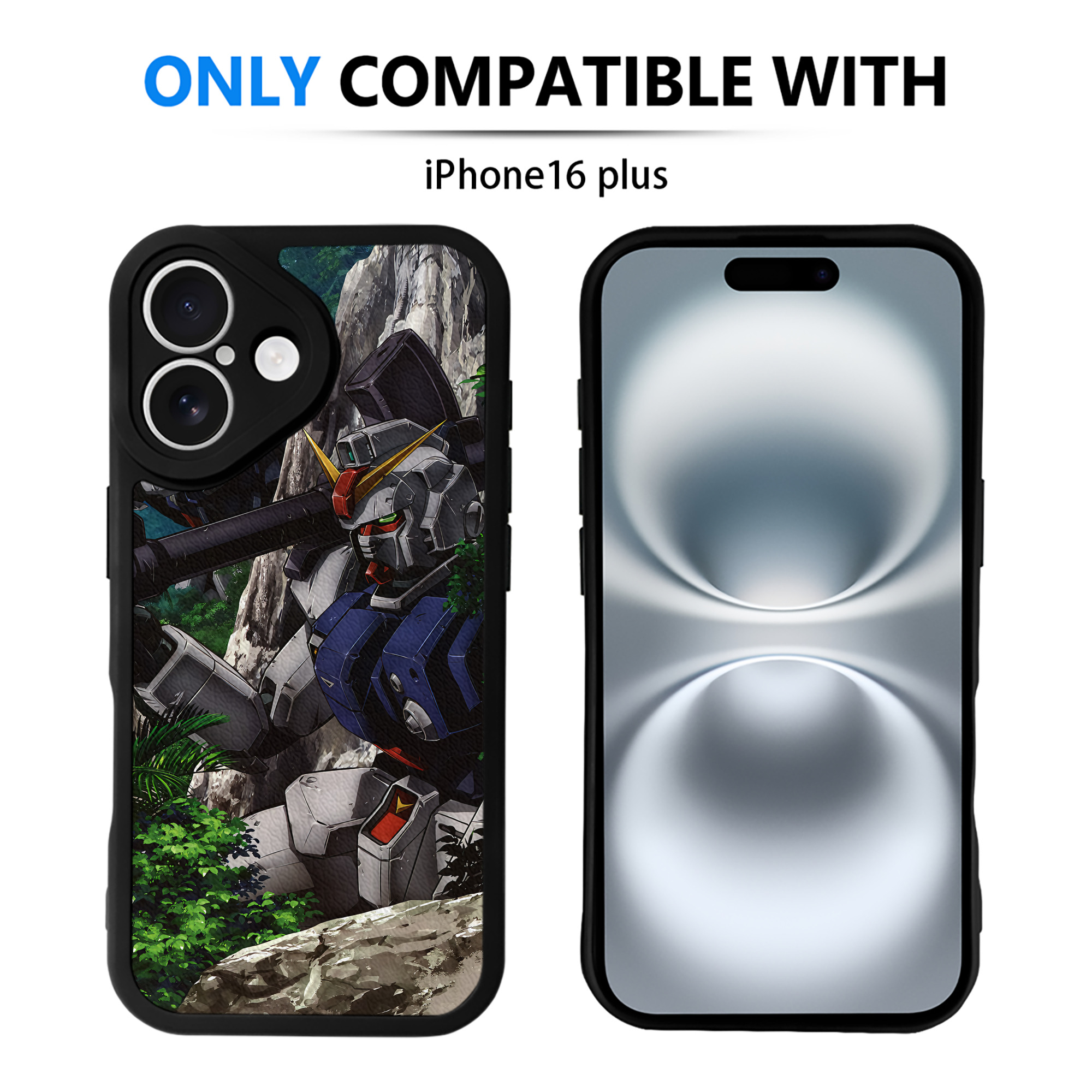（画像用） 機動戦士ガンダム Mobile Suit Gundam 【iPhone 16シリーズ対応】シリコンスマホケース（レザー調） 材質：シリコン